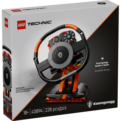 Lego Koenigsegg Sadair'S Spear Steering Wheel (40894) Lego Koenigsegg Sadair'S Spear Steering Wheel (40894)