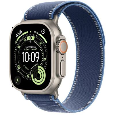 Apple Watch Ultra 3 (2025) Cellular 49mm Natural Titanium Case with Blue Trail Loop M/L Apple Watch Ultra 3 (2025) Cellular 49mm Natural Titanium Case with Blue Trail Loop M/L