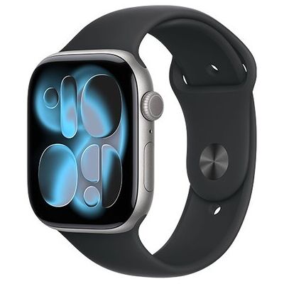 Apple Watch Series 11 (2025) 5G 46mm Space Grey Aluminium Case med Black Sport Band M/L Apple Watch Series 11 (2025) 5G 46mm Space Grey Aluminium Case med Black Sport Band M/L