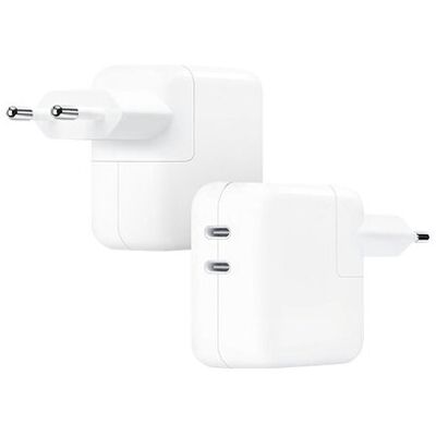 Apple 35W Dual USB-C Port Power Adapter White Apple 35W Dual USB-C Port Power Adapter White