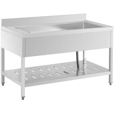 Køkkenvask stål - Royal Catering - 140 x 70 cm RCSSS-140X70-S Køkkenvask stål - Royal Catering - 140 x 70 cm RCSSS-140X70-S