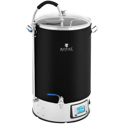 Royal Catering Bryganlæg med isolering - 60 l - 3000 W - rustfrit stål - LCD-display - nedtællingsur RCBM-60IN Royal Catering Bryganlæg med isolering - 60 l - 3000 W - rustfrit stål - LCD-display - nedtællingsur RCBM-60IN