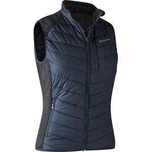 Deerhunter – Lady Caroline Vatteret Vest Med Strik Dame Dark Blue 40 Deerhunter – Lady Caroline Vatteret Vest Med Strik Dame Dark Blue 40