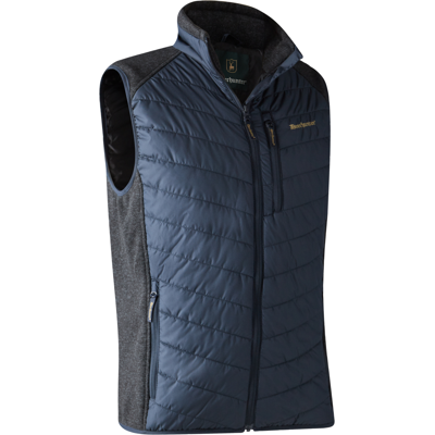 Deerhunter – Moor Vatteret Vest Med Strik Herre Dark Blue L Deerhunter – Moor Vatteret Vest Med Strik Herre Dark Blue L