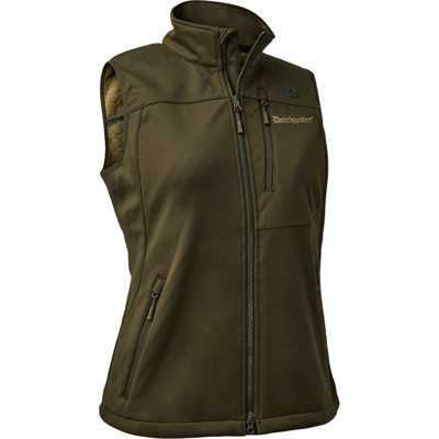 Deerhunter – Lady Excape Softshell Vest Dame Art Green 46 Deerhunter – Lady Excape Softshell Vest Dame Art Green 46