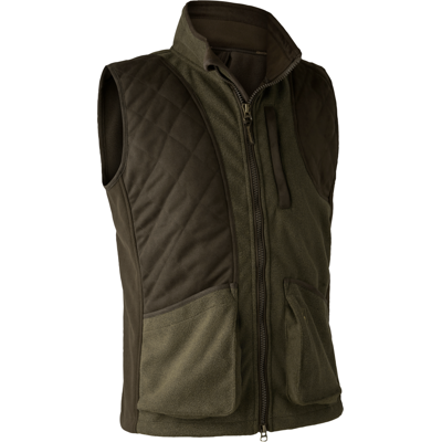 Deerhunter – Gamekeeper Shooting Vest Herre Graphite Green Melange L Deerhunter – Gamekeeper Shooting Vest Herre Graphite Green Melange L