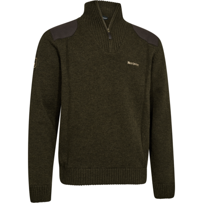 Deerhunter – Finley ½-Zip Strik Herre Woodland Melange XXL Deerhunter – Finley ½-Zip Strik Herre Woodland Melange XXL