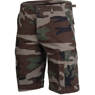 Mil-Tec – Ripstop Bermuda Woodland Prewash – Bermuda Shorts Woodland Camo Woodland XXL Mil-Tec – Ripstop Bermuda Woodland Prewash – Bermuda Shorts Woodland Camo Woodland XXL