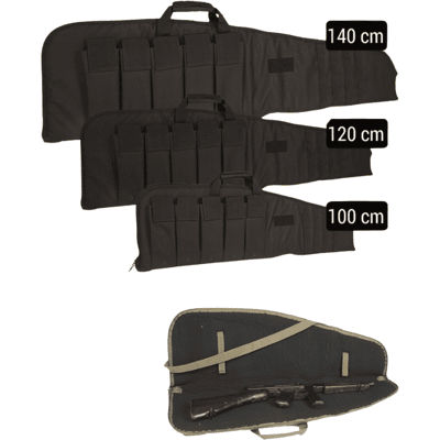 Sort Riffel Taske Med Rem - 100-140cm - Mil-Tec Sort 140 CM Sort Riffel Taske Med Rem - 100-140cm - Mil-Tec Sort 140 CM