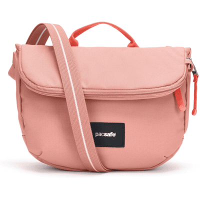 Pacsafe – Go Anti-Theft Saddle Crossbody Rose – Skuldertaske 5-7l Rose 7 liter Pacsafe – Go Anti-Theft Saddle Crossbody Rose – Skuldertaske 5-7l Rose 7 liter