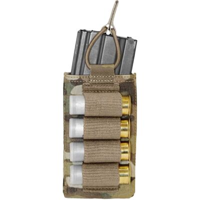 Warrior Assault Systems Warrior – Single Open Mag Pouch 5.56mm With Shotgun Strip – Multicam Warrior Assault Systems Warrior – Single Open Mag Pouch 5.56mm With Shotgun Strip – Multicam