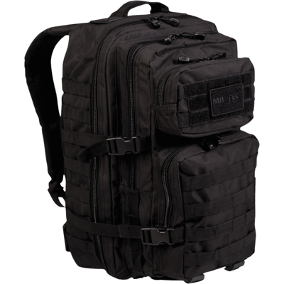 Mil-Tec – Us Assault Pack Large – Sort Rygsæk 36l Black 36 liter Mil-Tec – Us Assault Pack Large – Sort Rygsæk 36l Black 36 liter