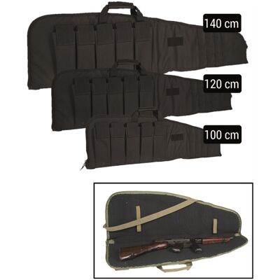 Mil-Tec – Rifle Case With Strap Black – Sort Riffeltaske Black 140 CM Mil-Tec – Rifle Case With Strap Black – Sort Riffeltaske Black 140 CM
