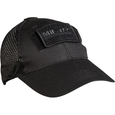 Sort Kasket Black Net Baseball Cap - Mil-Tec Sort Sort Kasket Black Net Baseball Cap - Mil-Tec Sort