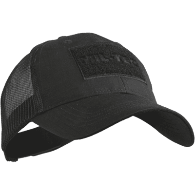 Sort Kasket - Trucker Baseball Cap - Mil-Tec Sort Kasket - Trucker Baseball Cap - Mil-Tec