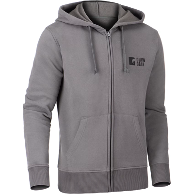 Clawgear – Logo Zip Hoodie – Hættetrøje Med Lynlås Herre Wolf Grey XXL Clawgear – Logo Zip Hoodie – Hættetrøje Med Lynlås Herre Wolf Grey XXL