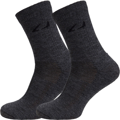 Ulvang – Allround 2pk Uldsokker Charcoal Melange/Grey Melange 40-45 Ulvang – Allround 2pk Uldsokker Charcoal Melange/Grey Melange 40-45