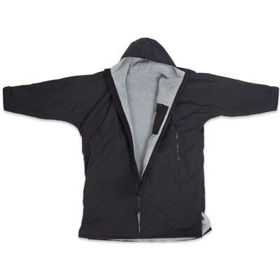 Lifeventure – Fleece Lined Changing Robe Black – Omklædningskåbe Black S-M Lifeventure – Fleece Lined Changing Robe Black – Omklædningskåbe Black S-M
