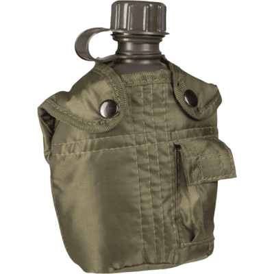 Feltflaske Drikkedunk 1 Liter Med Cover - Mil-Tec OD Grøn Feltflaske Drikkedunk 1 Liter Med Cover - Mil-Tec OD Grøn