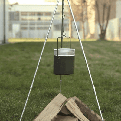 Outdoor Madlavning Tripod For Cook Pot - Mil-Tec Outdoor Madlavning Tripod For Cook Pot - Mil-Tec