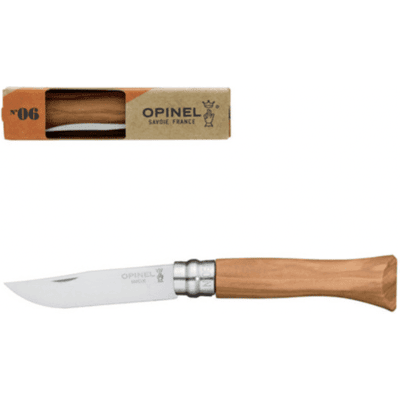Opinel No 6 Olivenklassisk Taschenkniv - 7cm Klinge - Brun Håndtag Opinel No 6 Olivenklassisk Taschenkniv - 7cm Klinge - Brun Håndtag