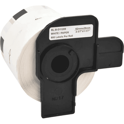 Brother Dk11209 29 X 62 Mm, 800 Stk. Hvid Kompatibel Adresseetiket (Termisk) Brother Dk11209 29 X 62 Mm, 800 Stk. Hvid Kompatibel Adresseetiket (Termisk)