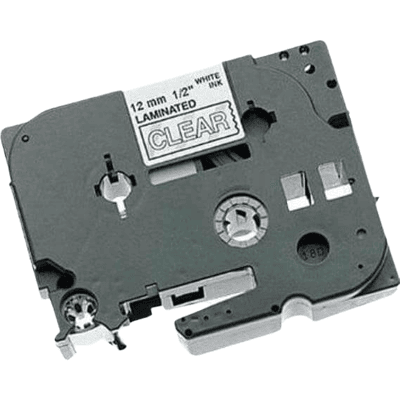 Brother Tze135 12 Mm X 8 M Hvid Tekst / Klar Tape Kompatibel Tape (Tz135) Brother Tze135 12 Mm X 8 M Hvid Tekst / Klar Tape Kompatibel Tape (Tz135)