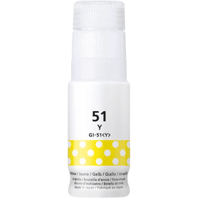 Canon Gi-51y Gul Kompatibel Blæk Refill 70 Ml. (4548c001) Canon Gi-51y Gul Kompatibel Blæk Refill 70 Ml. (4548c001)