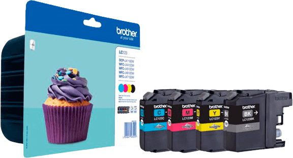 Brother Brother LC-123 Blækpatron MultiPack Bk,C,M,Y LC123VALBPDR