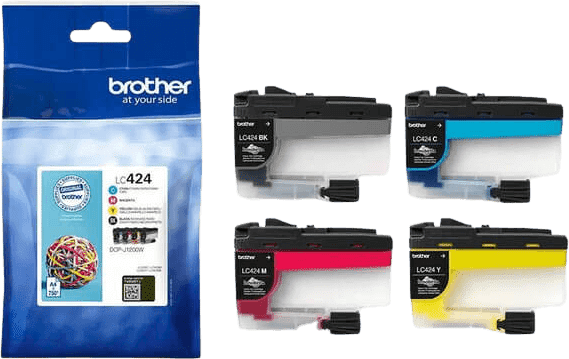 Brother Multipack BK/C/M/Y, 4 x 750 sider LC-424VAL