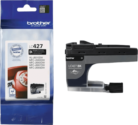 Brother Blækpatron sort, 3.000 sider LC427BK
