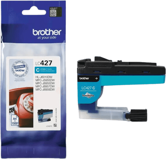 Brother Blækpatron cyan, 1500 sider LC427C