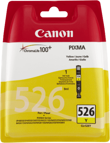 Canon Canon 526 Y Blækpatron Gul CLI-526Y