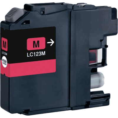 Brother - LC123M - Magenta - 600 sider - Blækpatron Brother - LC123M - Magenta - 600 sider - Blækpatron