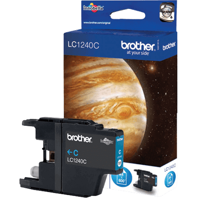 Brother Lc1240c Xl Cyan Original Blækpatron 600 Sider (Lc-1240c) Brother Lc1240c Xl Cyan Original Blækpatron 600 Sider (Lc-1240c)