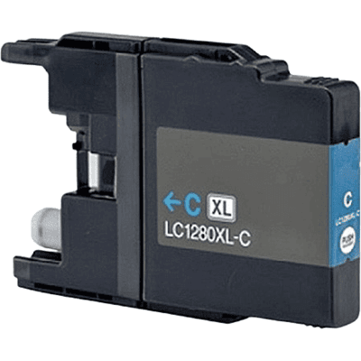 Brother Lc1280c Xxl Cyan Kompatibel Blækpatron 20 Ml. (Lc-1280c) Brother Lc1280c Xxl Cyan Kompatibel Blækpatron 20 Ml. (Lc-1280c)