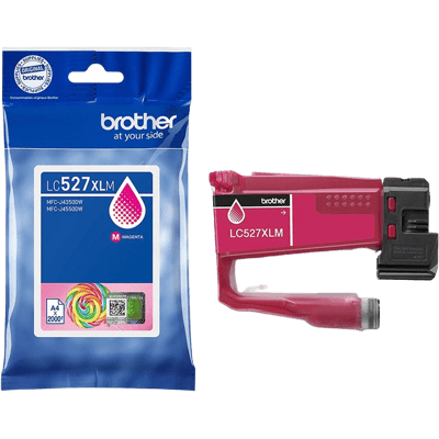Brother Lc527xlm Magenta Original Blækpatron 2000 Sider Brother Lc527xlm Magenta Original Blækpatron 2000 Sider