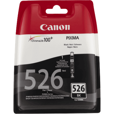 Canon Cli-526bk Sort Original Blækpatron 9 Ml. (4540b001) Canon Cli-526bk Sort Original Blækpatron 9 Ml. (4540b001)