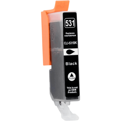 Canon Cli-531bk Sort Kompatibel Blækpatron 12 Ml. (6118c001) Canon Cli-531bk Sort Kompatibel Blækpatron 12 Ml. (6118c001)
