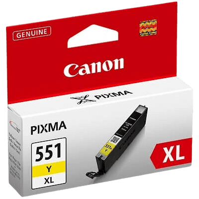Canon Cli-551xly Gul Original Blækpatron 11 Ml. (6446b001) Canon Cli-551xly Gul Original Blækpatron 11 Ml. (6446b001)