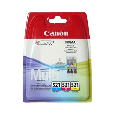Canon Cli521cmy Cmyk Original Multipack 27 Ml. (2934b010) Canon Cli521cmy Cmyk Original Multipack 27 Ml. (2934b010)