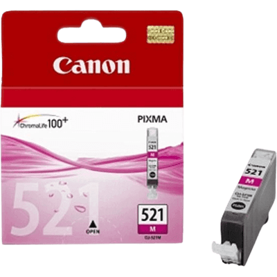 Canon Cli521m Magenta Original Blækpatron 9 Ml. (2935b001) Canon Cli521m Magenta Original Blækpatron 9 Ml. (2935b001)