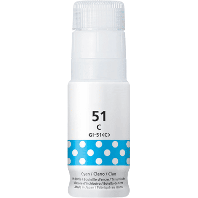 Canon Gi-51c Cyan Kompatibel Blæk Refill 70 Ml. (4546c001) Canon Gi-51c Cyan Kompatibel Blæk Refill 70 Ml. (4546c001)