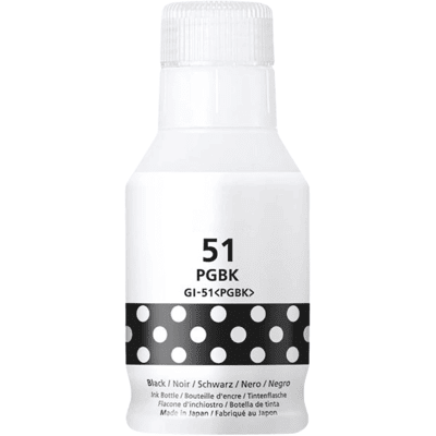 Canon Gi-51pgbk Pigment Sort Kompatibel Blæk Refill 140 Ml. (4529c001) Canon Gi-51pgbk Pigment Sort Kompatibel Blæk Refill 140 Ml. (4529c001)