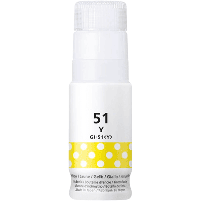 Canon Gi-51y Gul Kompatibel Blæk Refill 70 Ml. (4548c001) Canon Gi-51y Gul Kompatibel Blæk Refill 70 Ml. (4548c001)