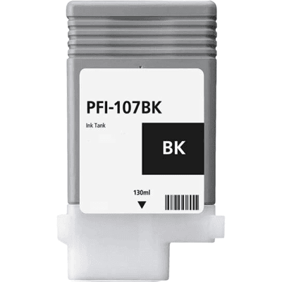 Canon Pfi-107bk Sort Kompatibel Blækpatron 130 Ml. (6705b001) Canon Pfi-107bk Sort Kompatibel Blækpatron 130 Ml. (6705b001)