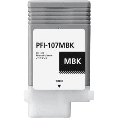 Canon Pfi-107mbk Mat Sort Kompatibel Blækpatron 130 Ml. (6704b001) Canon Pfi-107mbk Mat Sort Kompatibel Blækpatron 130 Ml. (6704b001)