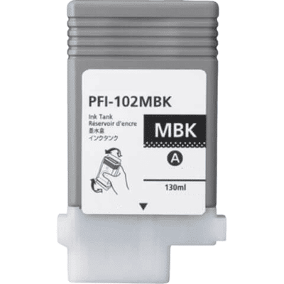 Canon Pfi102mbk Mat Sort Kompatibel Blækpatron 130 Ml. (0894b001) Canon Pfi102mbk Mat Sort Kompatibel Blækpatron 130 Ml. (0894b001)