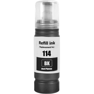 Epson 114 Sort Kompatibel Blæk Refill 70 Ml. (C13t07a140) Epson 114 Sort Kompatibel Blæk Refill 70 Ml. (C13t07a140)