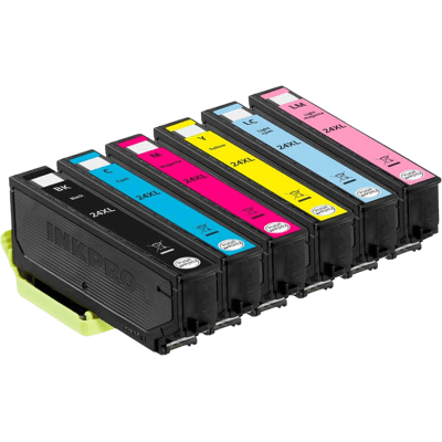Epson 24 Xl 6 Stk. Rabatpakke Blækpatron 66 Ml. - Kompatibel Epson 24 Xl 6 Stk. Rabatpakke Blækpatron 66 Ml. - Kompatibel